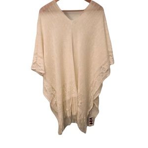 Cream Poncho